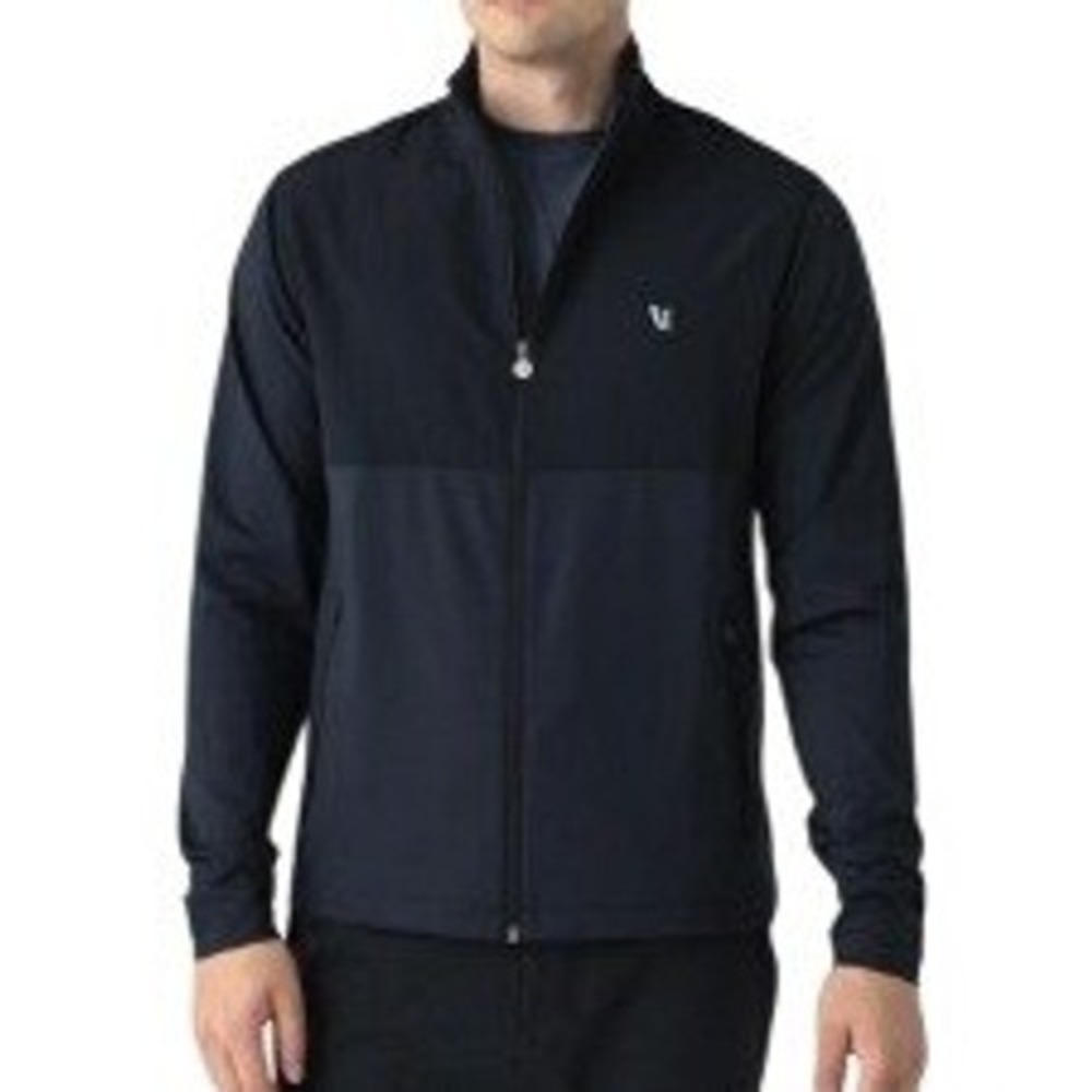 Vuori Mens Black Sunday Element Track Jacket Zip Front Size Small